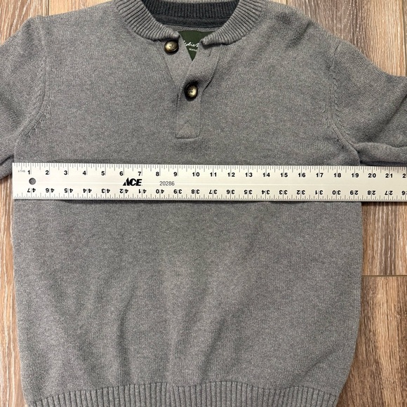 Eddie Bauer Men’s Gray Pullover Sweater SZ  M 100% Combed Cotton Preppy - Picture 4 of 8
